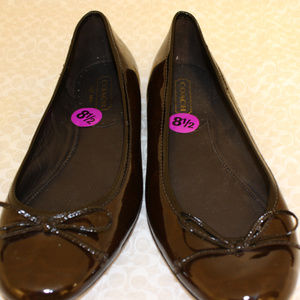 New Coach Patentt Ballerina Shoes 8 1/2